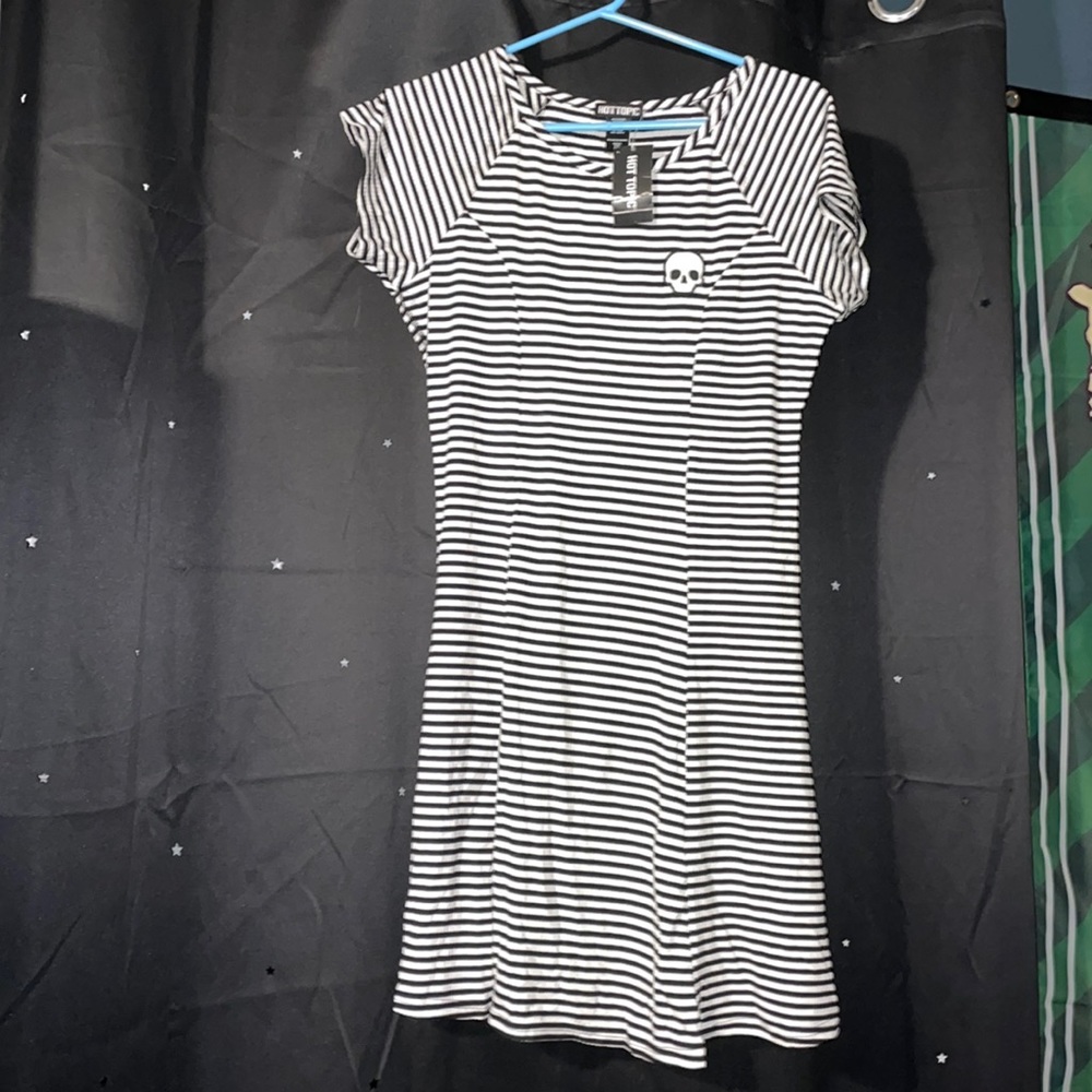 Striped skull dress